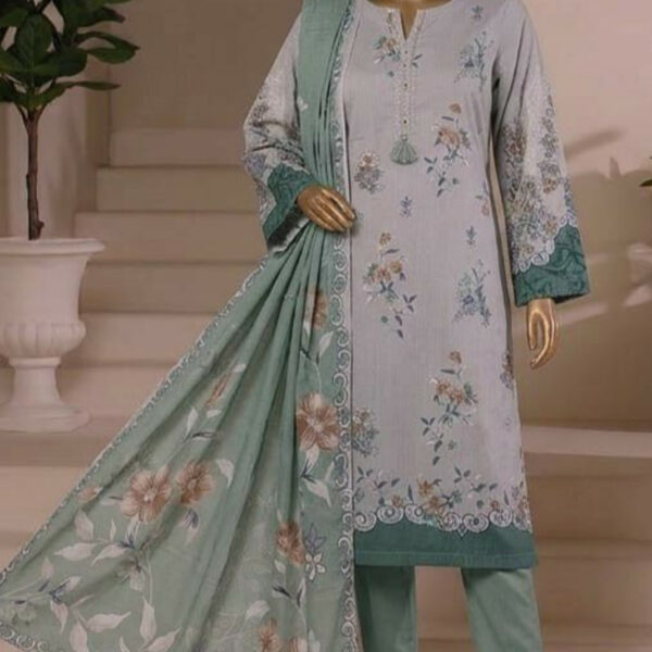 Lawn printed 3pcs