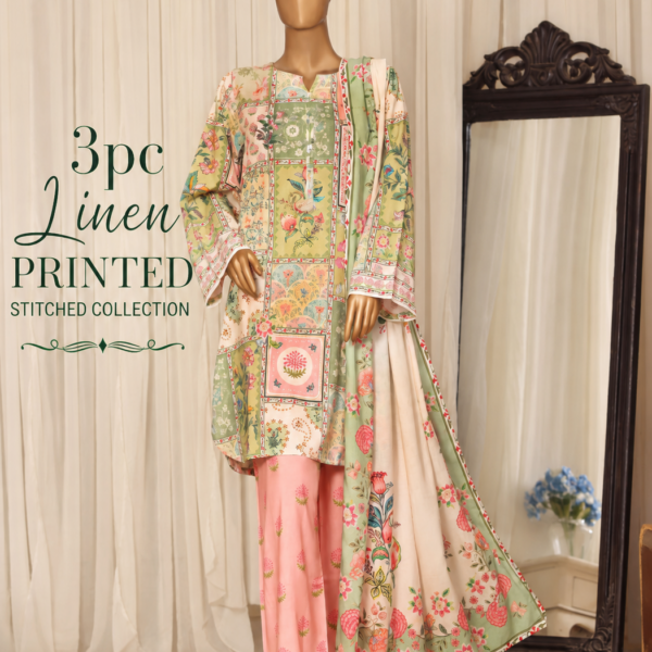 Elegant Linen Printed 3PC Ready-to-Wear Collection