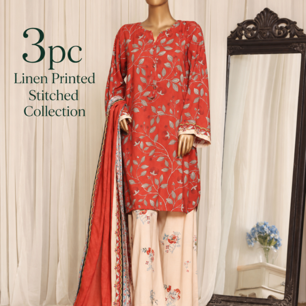 Linen Bloom – Ready-to-Wear Printed 3PC Ensemble